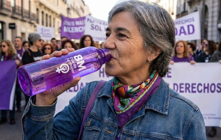 Botellas personalizadas para el 8M